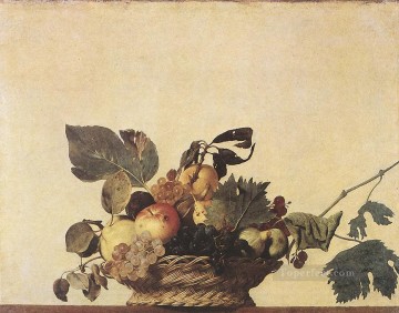  Caravaggio Painting - Basket of Fruit Caravaggio still life